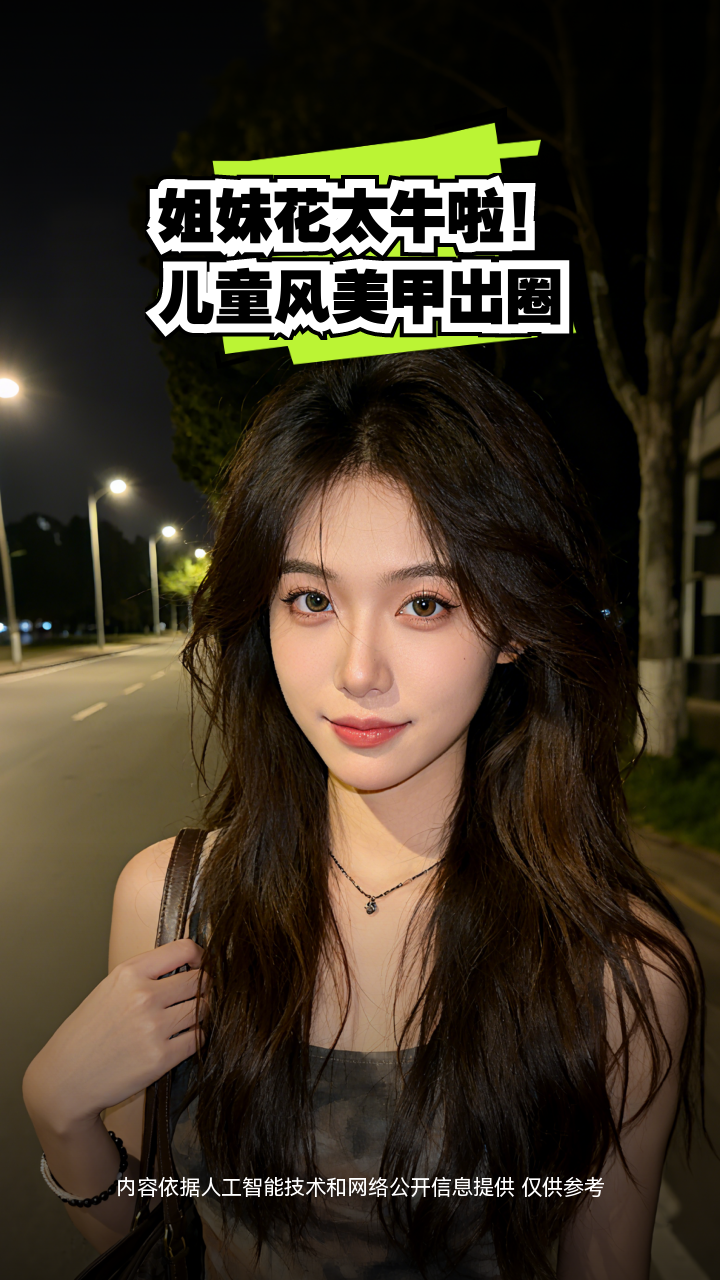 姐妹花太牛啦!儿童风美甲出圈