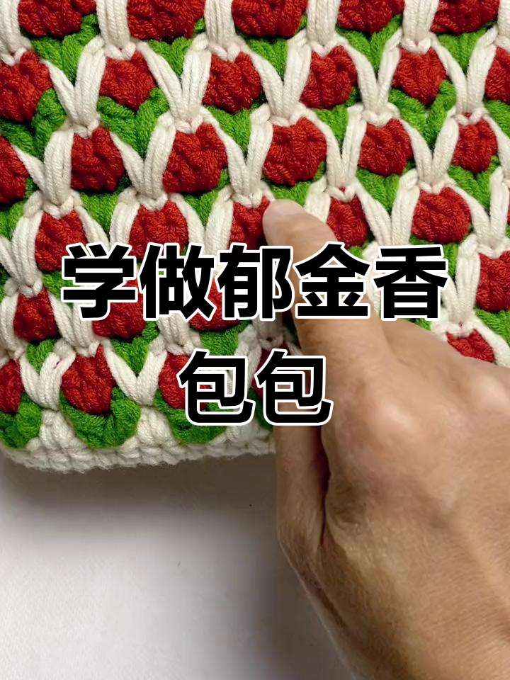 郁金香钩针包教程,轻松学会手工编织
