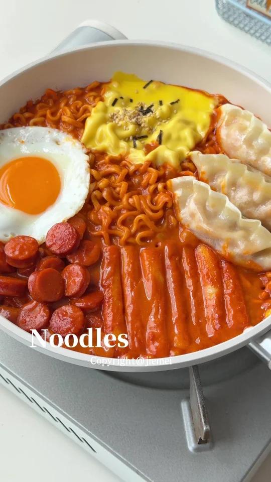 黏糊糊的韩式辣奶油芝士火鸡面一口沦陷