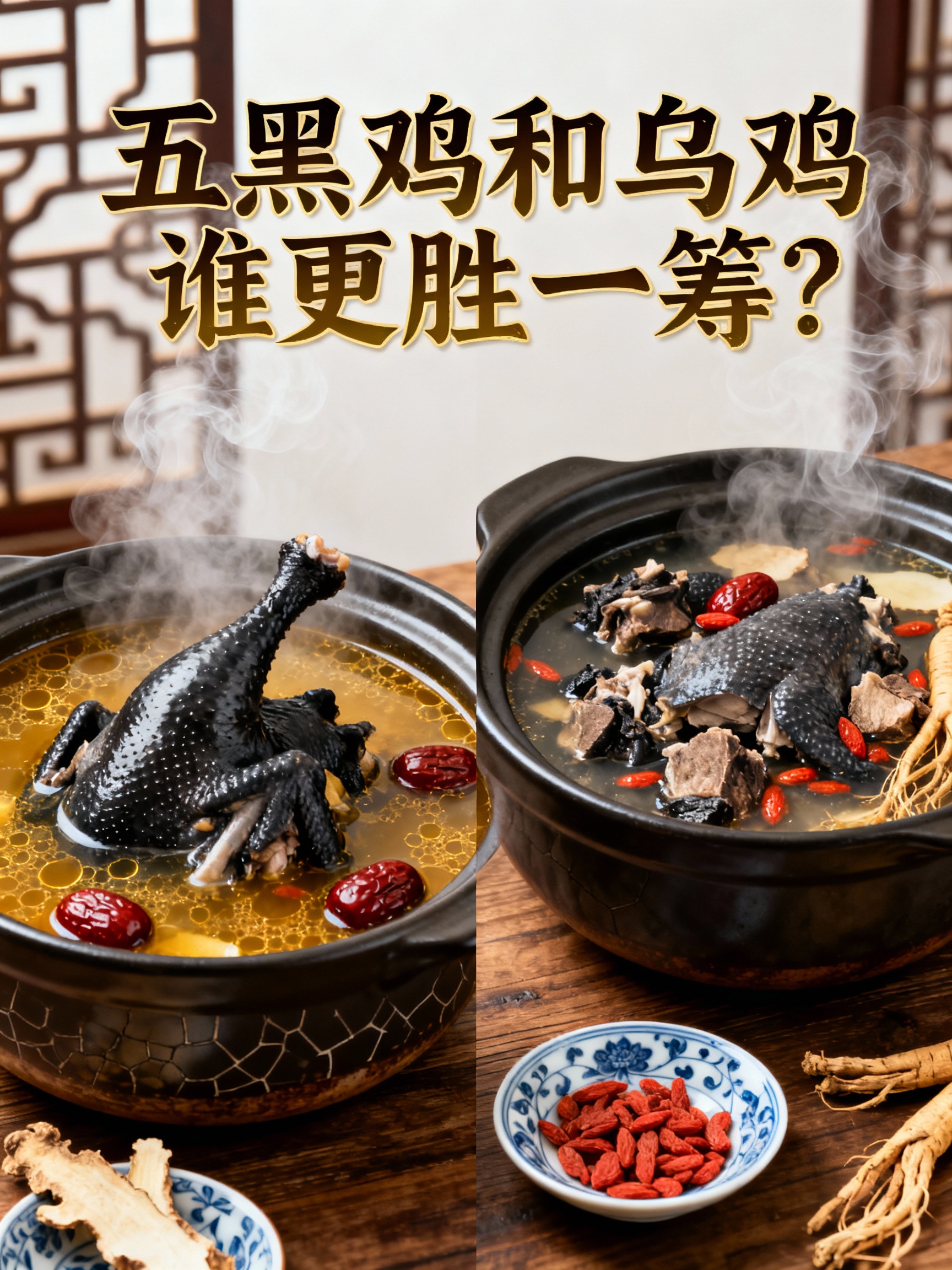 五黑鸡和乌鸡谁更胜一筹？