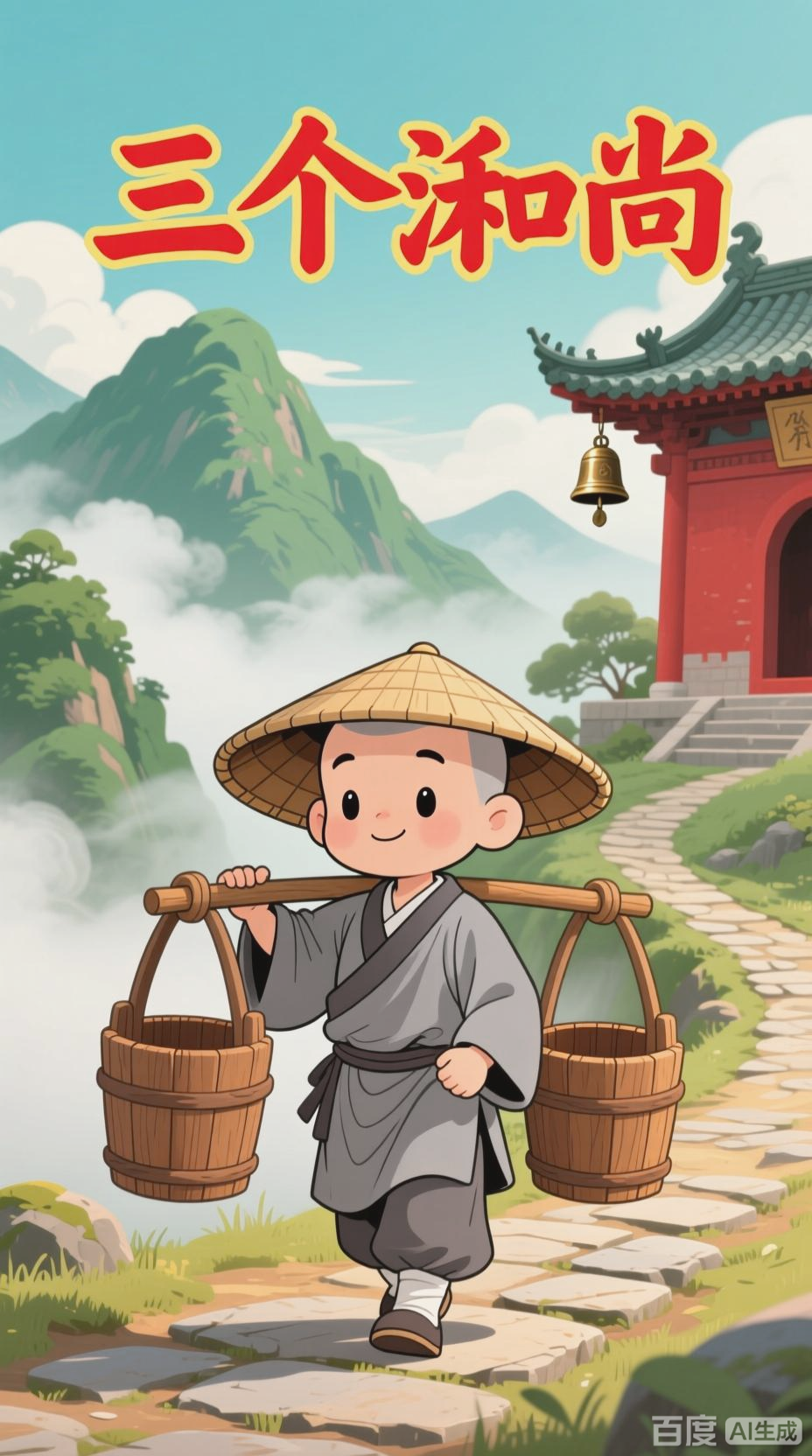 三个和尚的拟人化睡前故事
