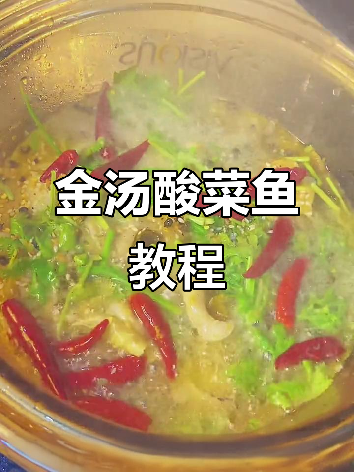 在家轻松做金汤酸菜鱼,步骤简单又美味