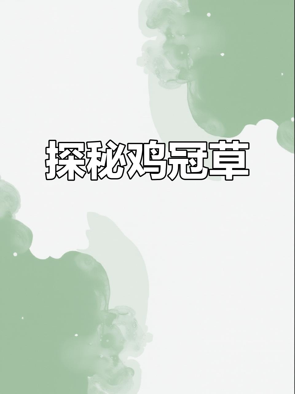 鸡冠草的秘密，你了解吗？