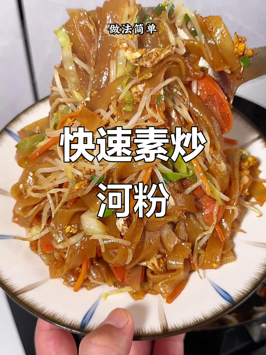 几分钟做出美味素炒河粉，简单又受欢迎！