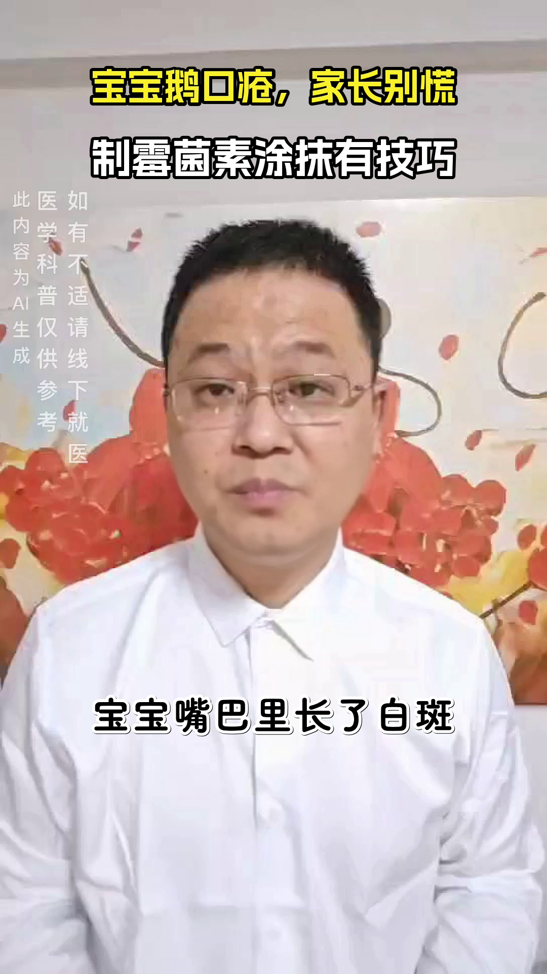 宝宝鹅口疮，涂药要规范！