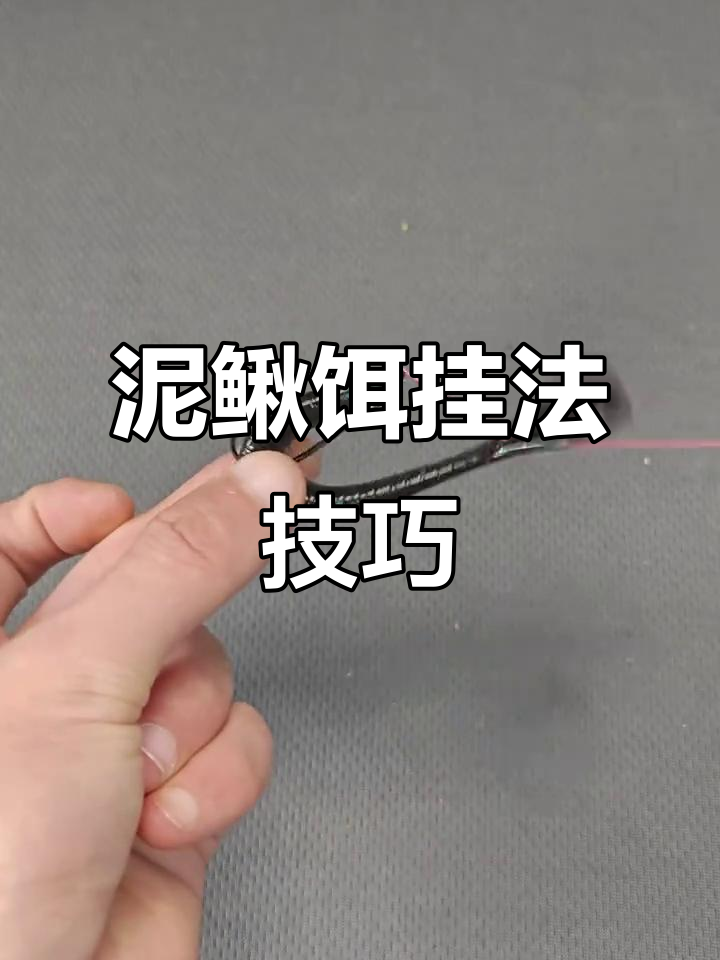 泥鳅饵挂法大揭秘,钓鱼新手必看!