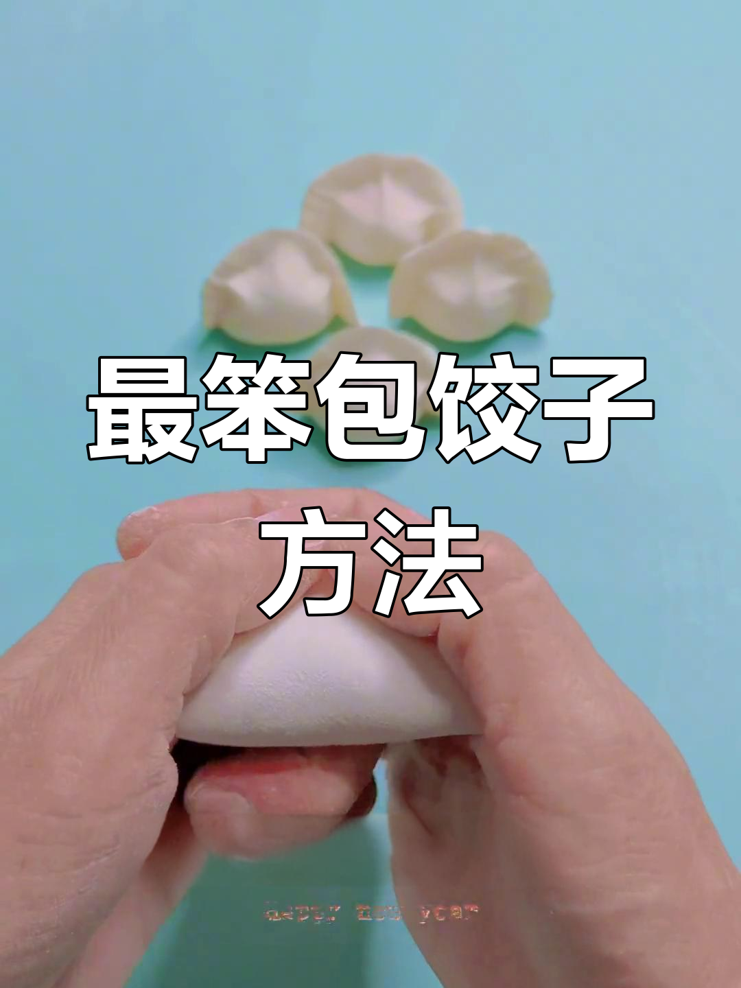 幼儿园小朋友也能学会的包饺子技巧