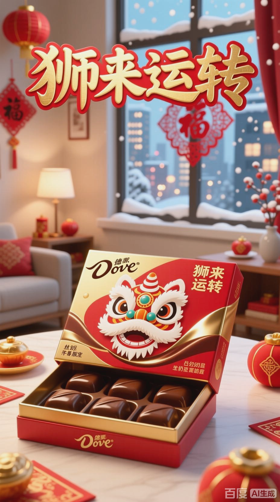 德芙狮来运转,丝滑献礼新春