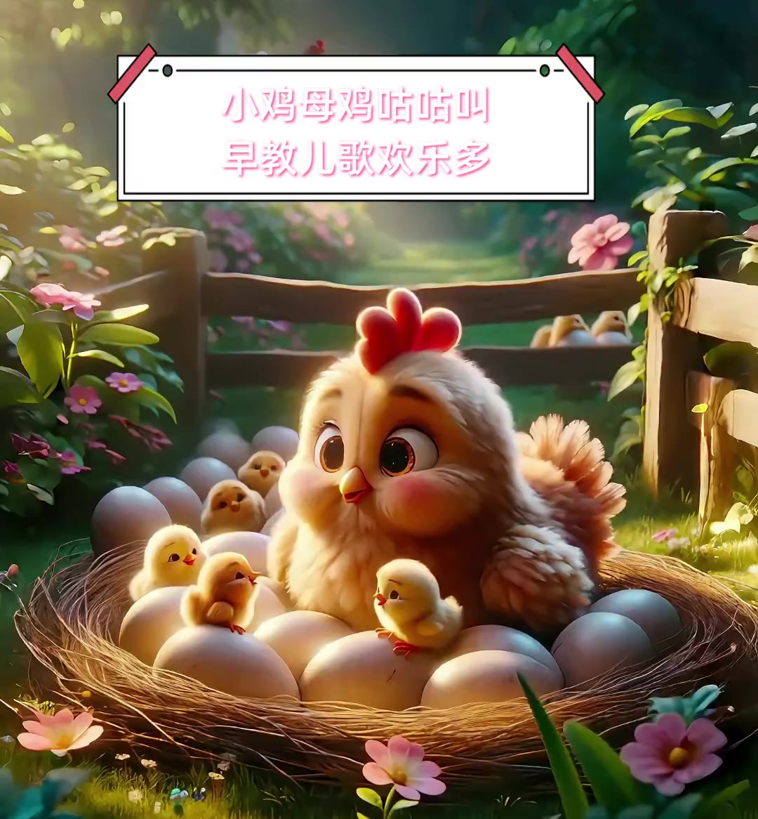 小鸡母鸡咕咕叫,早教儿歌欢乐多