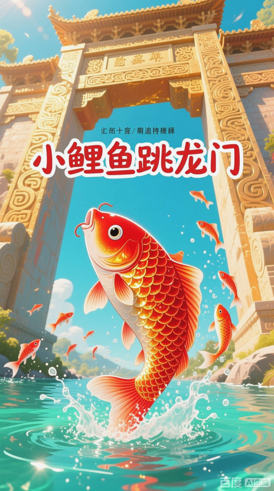 小鲤鱼跳龙门,梦想终实现