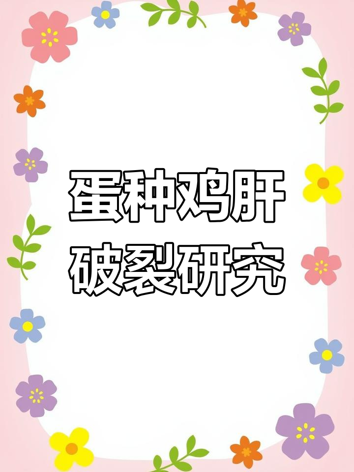 蛋种鸡肝破裂原因揭秘,戊型肝炎病毒是祸首