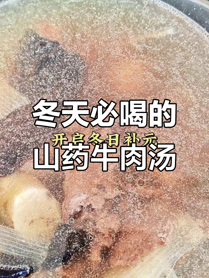 冬季养生山药肉苁蓉牛肉汤，滋补又美味