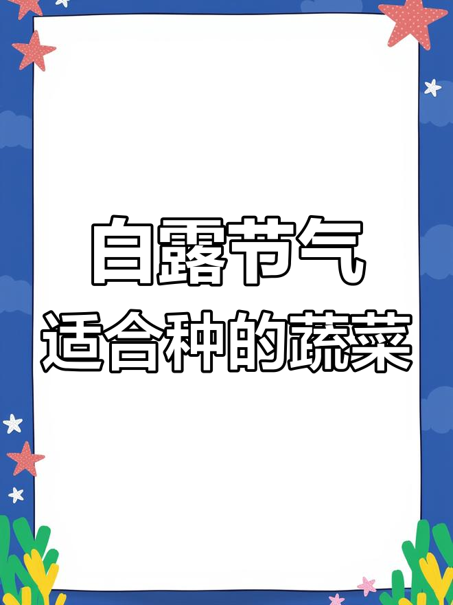 白露节后,这些蔬菜还能种!生菜大葱都能高产