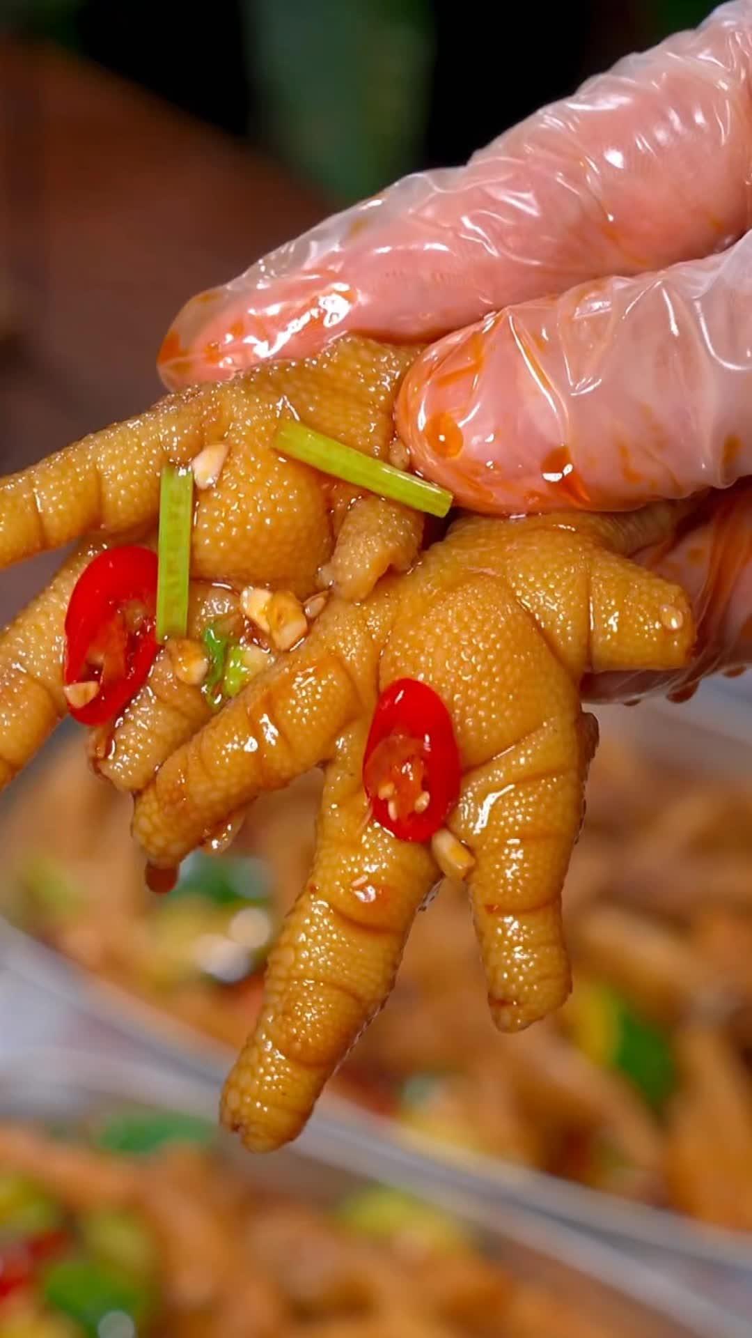 想吃无骨鸡爪在家也能做,酸辣过瘾,特别好吃 酸辣柠檬鸡爪 无骨鸡爪 美食