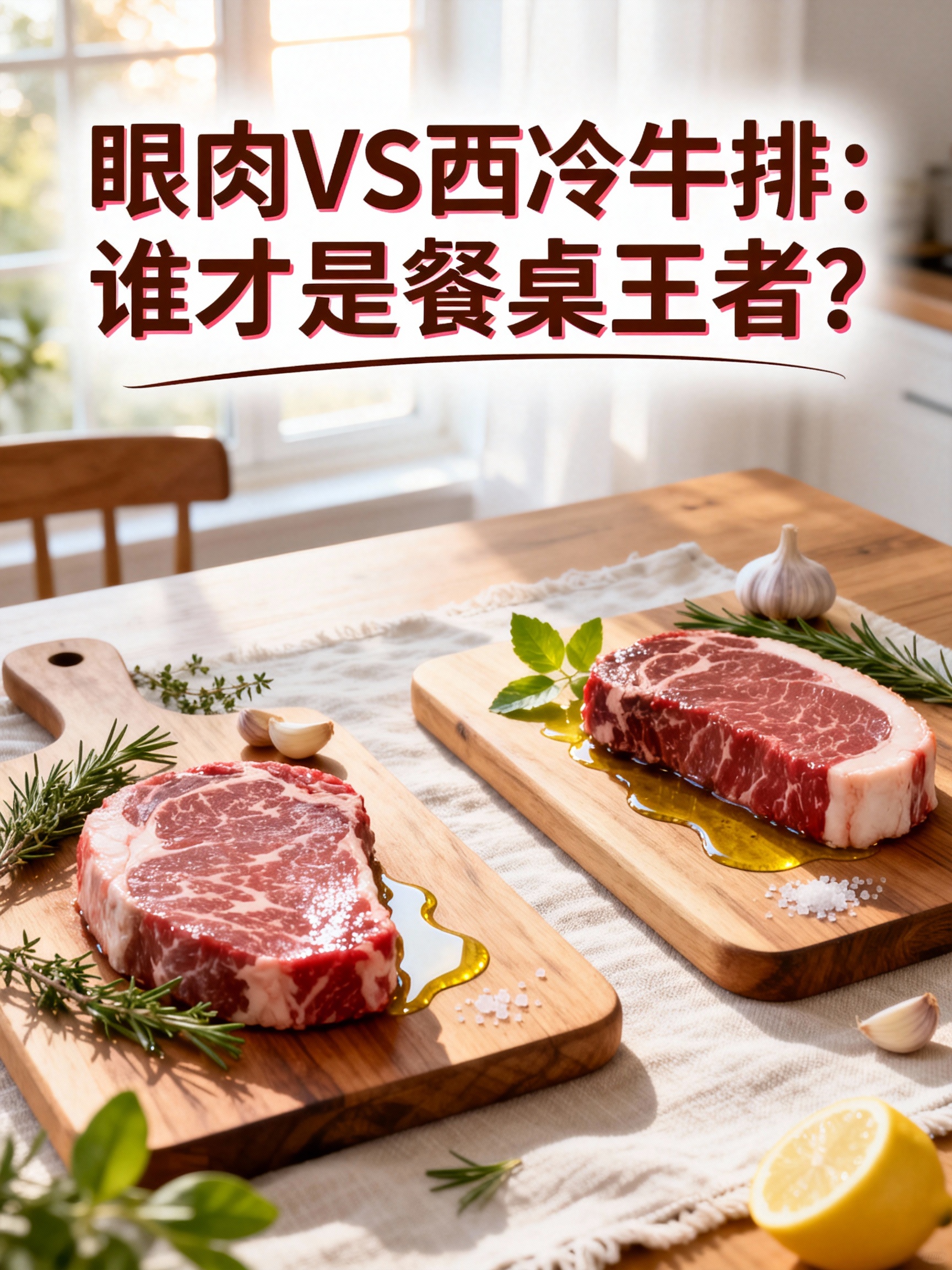 眼肉VS西冷牛排:谁才是餐桌王者?