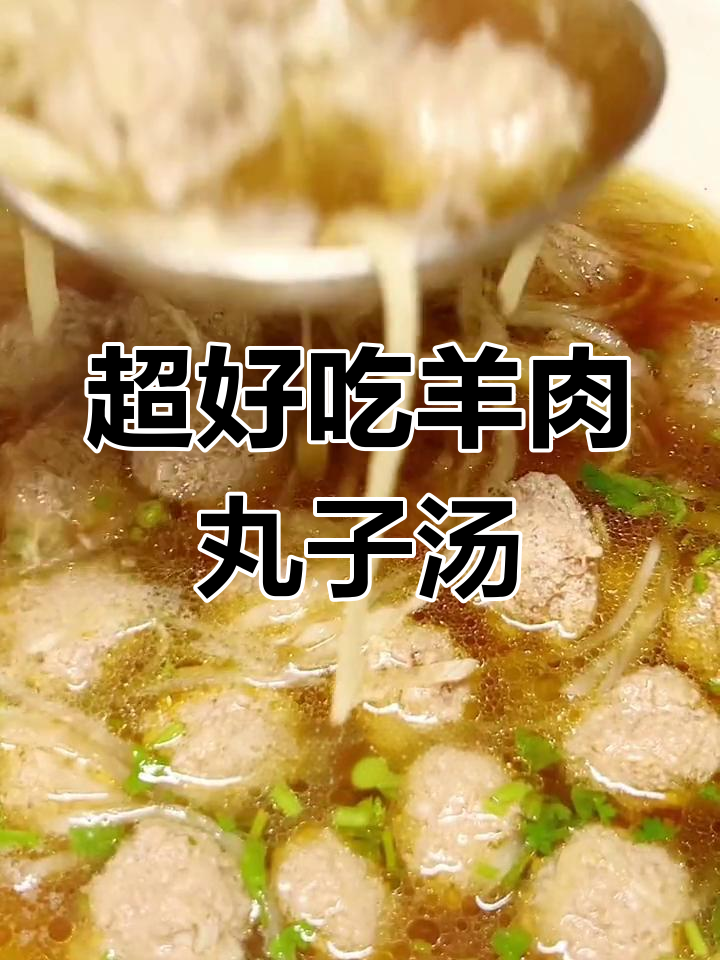 羊肉丸子汤,酸辣口超有味!简单步骤教你做Q弹美味