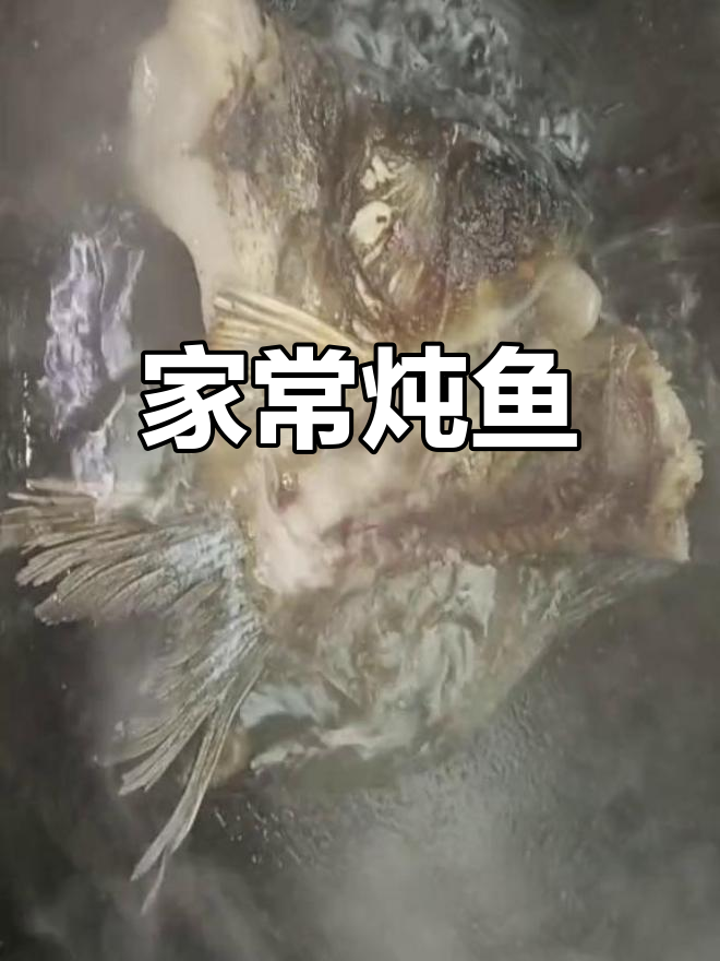 家庭炖鱼,黄瓜搭配,荆州风味十足