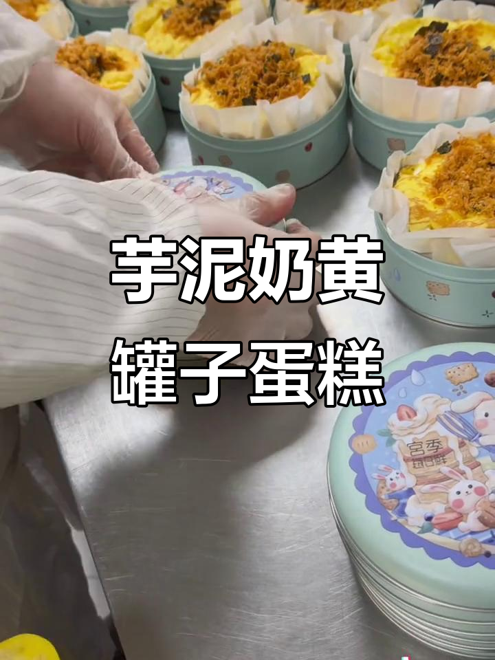 芋泥奶黄罐子蛋糕,鸡肉松和猪肉松到底哪种更好?