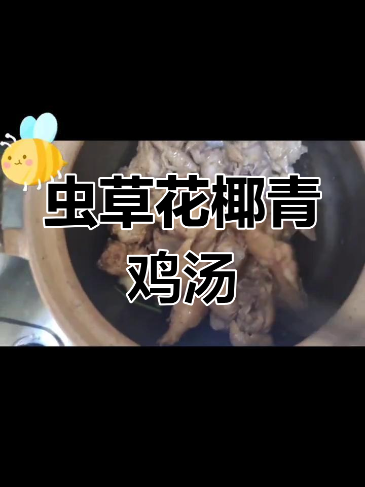 一道虫草花椰青鸡汤,搭配花甲鸡煲,家常美味轻松做