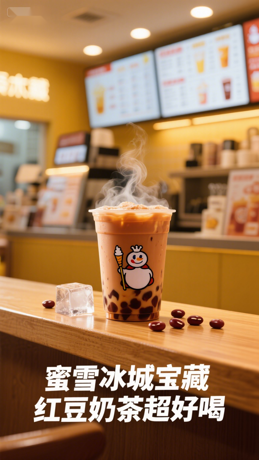 蜜雪冰城宝藏,红豆奶茶超好喝