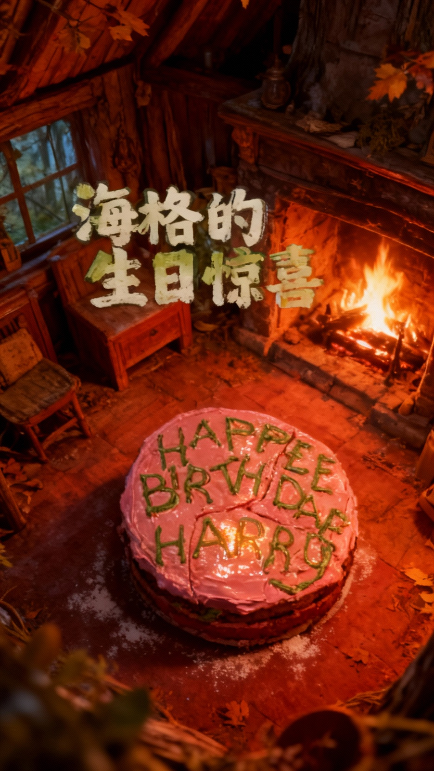 海格为哈利制作生日蛋糕的魔法时刻