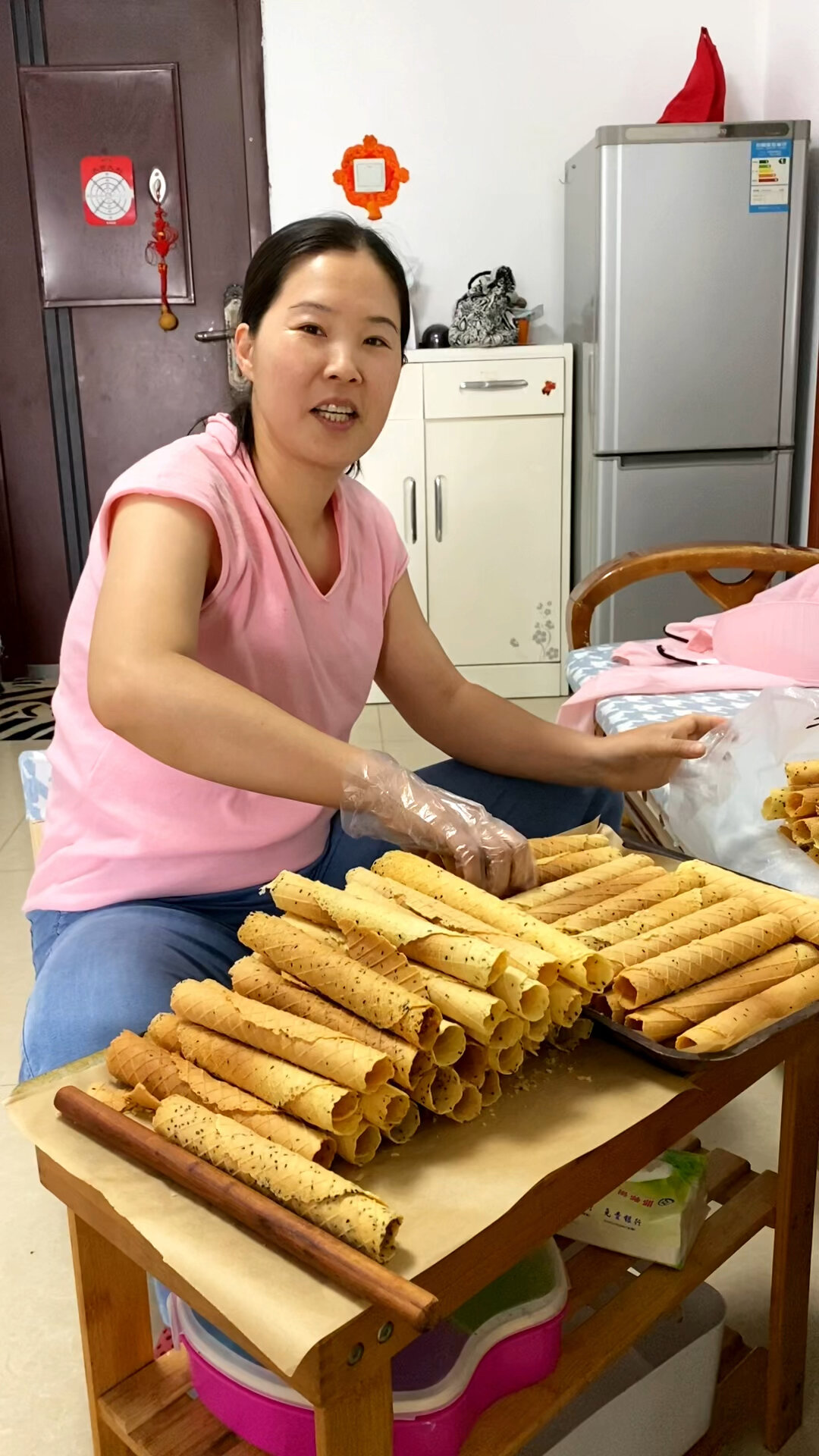 无油脆皮蛋卷