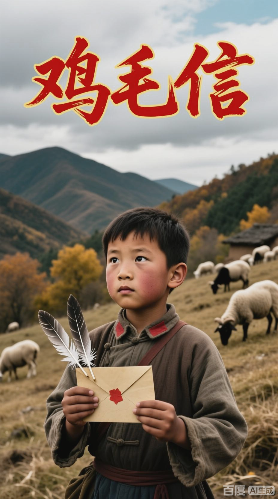 鸡毛信海娃的英勇故事