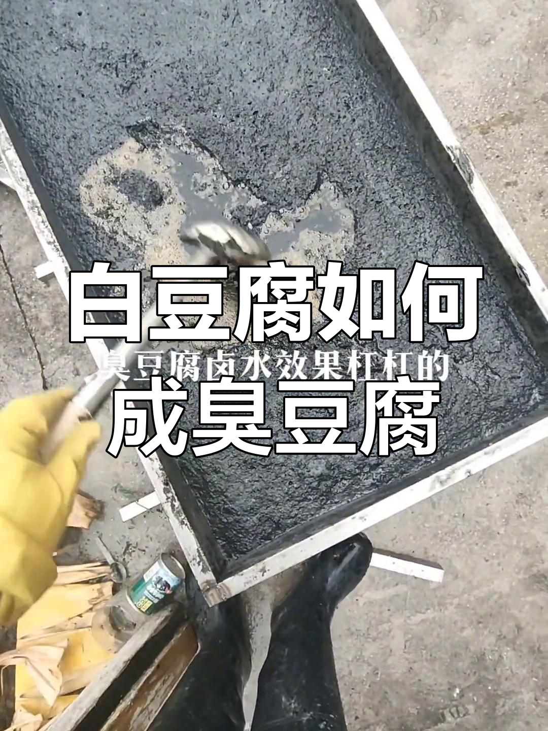 臭豆腐卤水制作揭秘,白豆腐变黑只需半小时