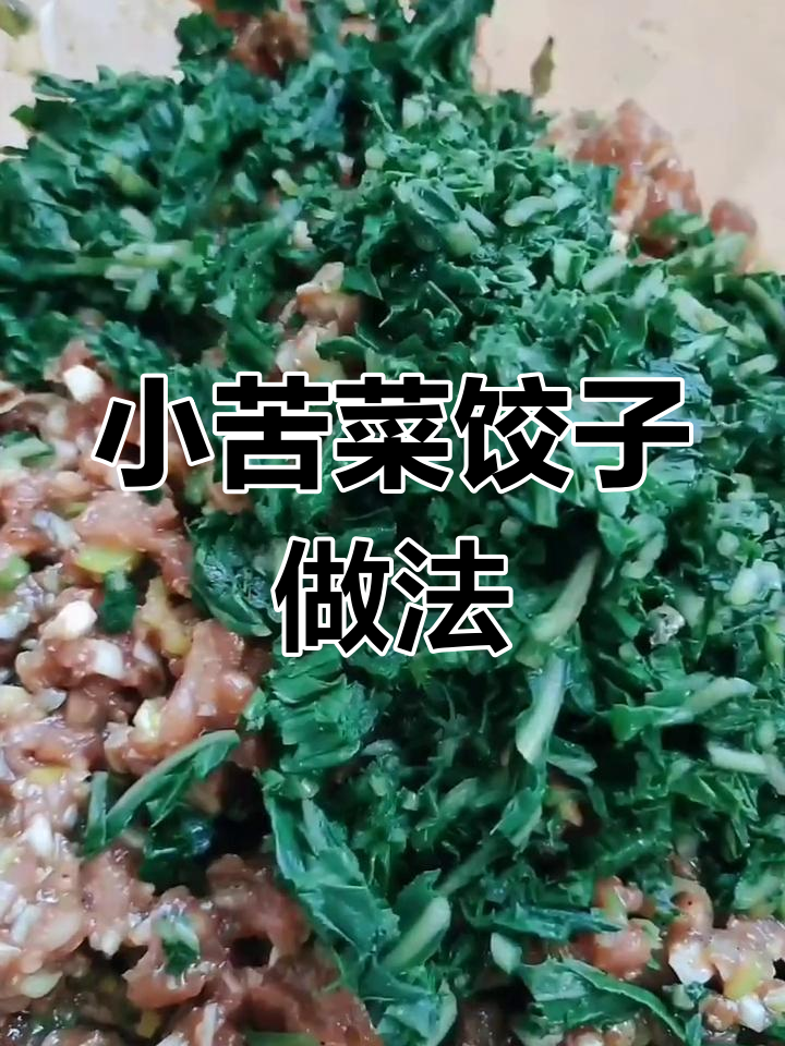 苦菜饺子,简单又美味!教你做正宗小苦菜猪肉馅