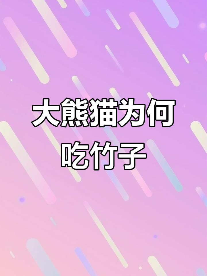 大熊猫曾是食肉动物,如何变成竹子控?