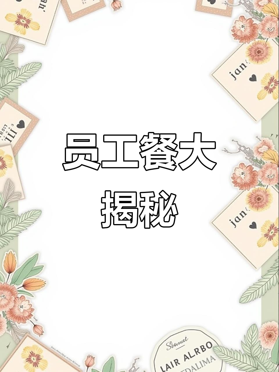 员工餐菜单：豆腐鱼、青椒肉丝等美味佳肴等你品尝！