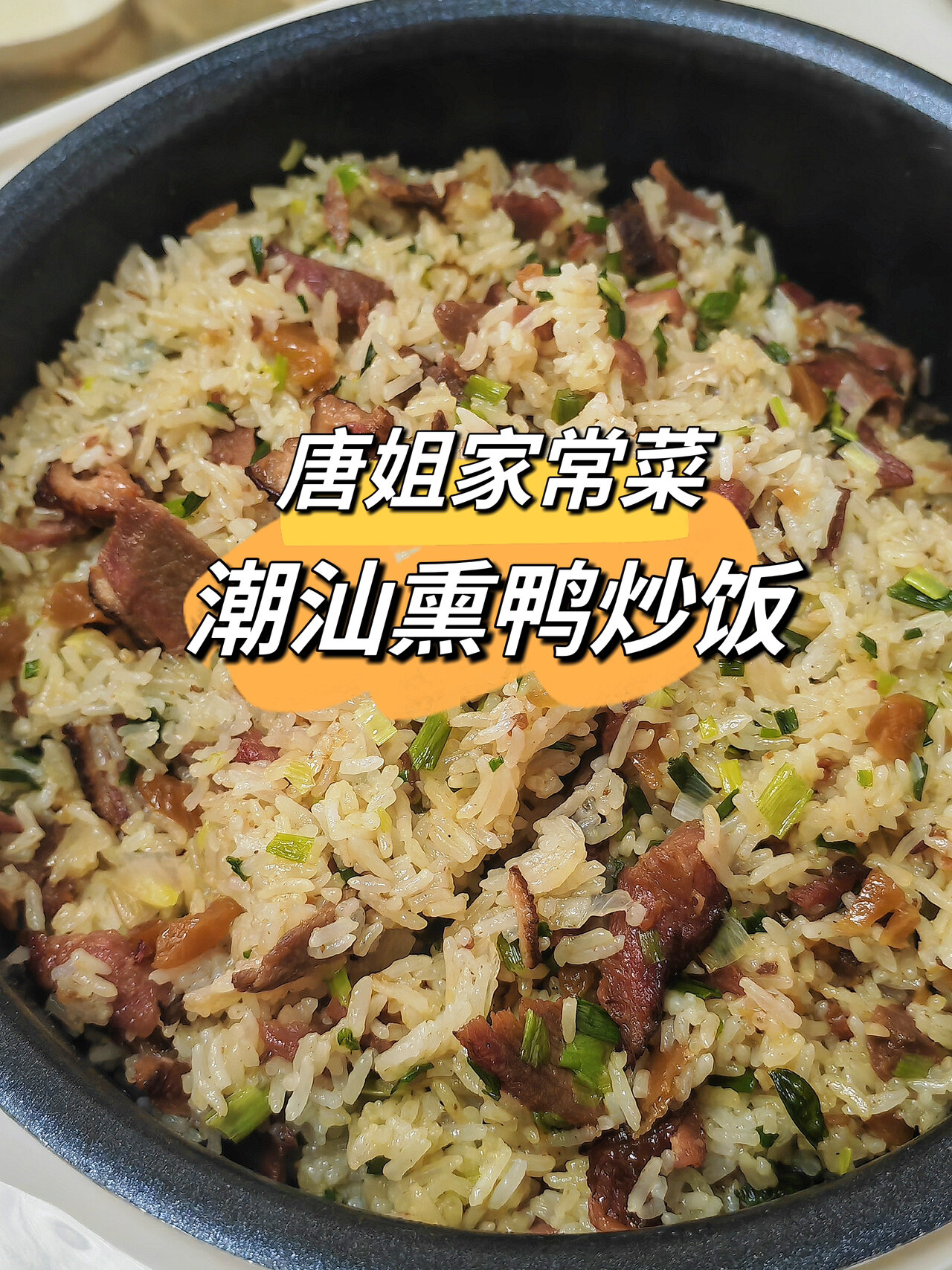 「唐姐家常菜」潮汕熏鸭炒饭