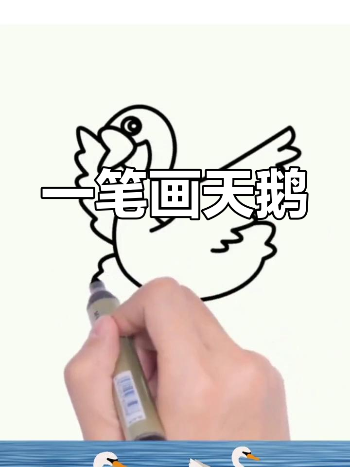 轻松学画天鹅