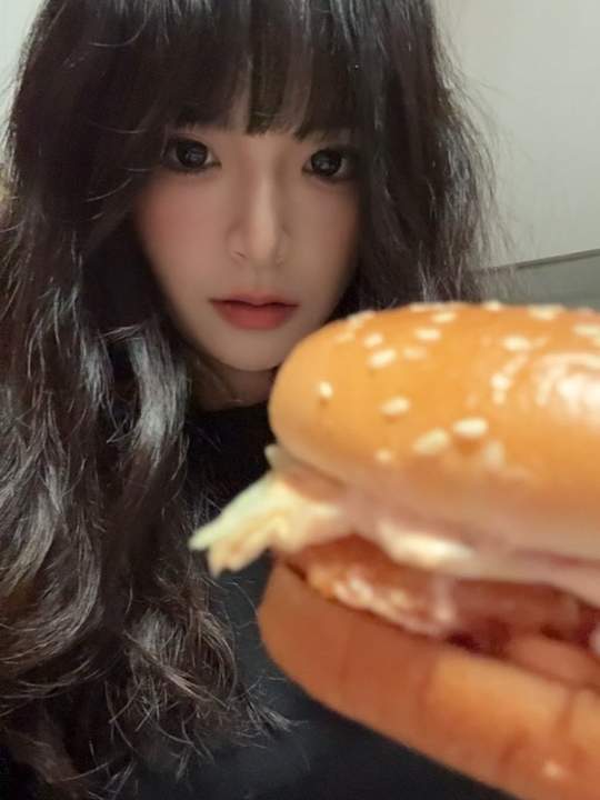 速食一枚汉堡，过瘾