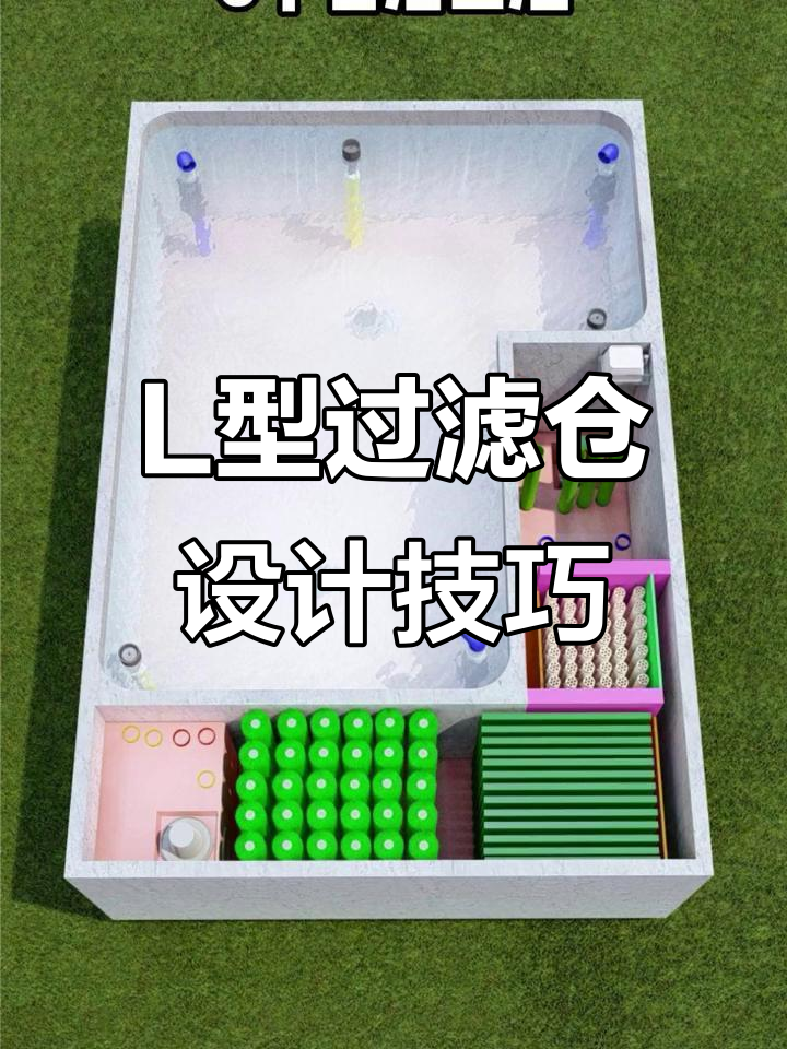 长方形鱼池L型过滤舱设计,轻松打造高效净化系统