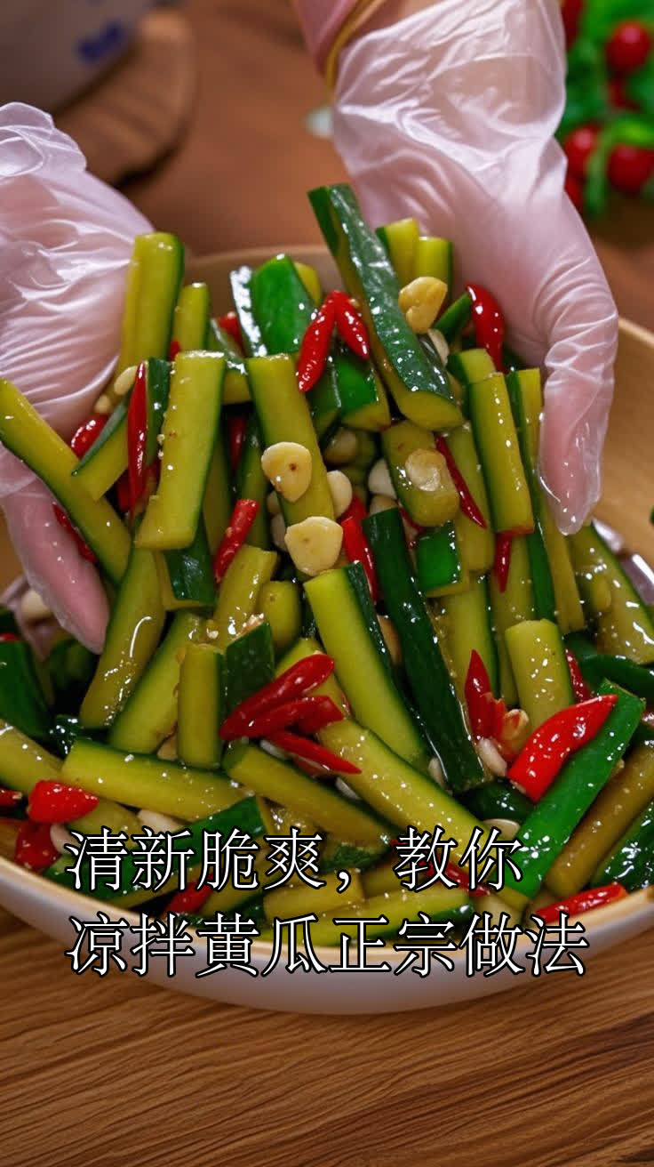 清新脆爽,教你凉拌黄瓜正宗做法
