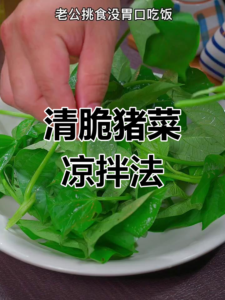 凉拌猪菜,清脆爽口又开胃,老公挑食也能爱上
