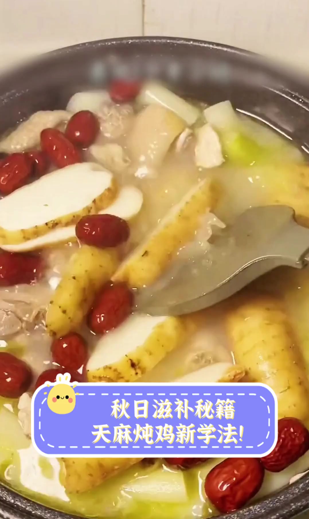 秋日滋补秘籍,天麻炖鸡新学法!