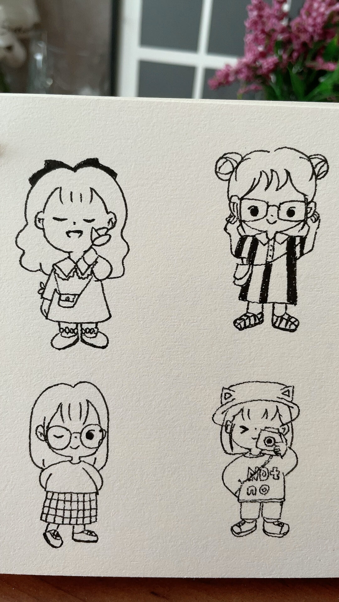 Q版简笔画人物可爱头像