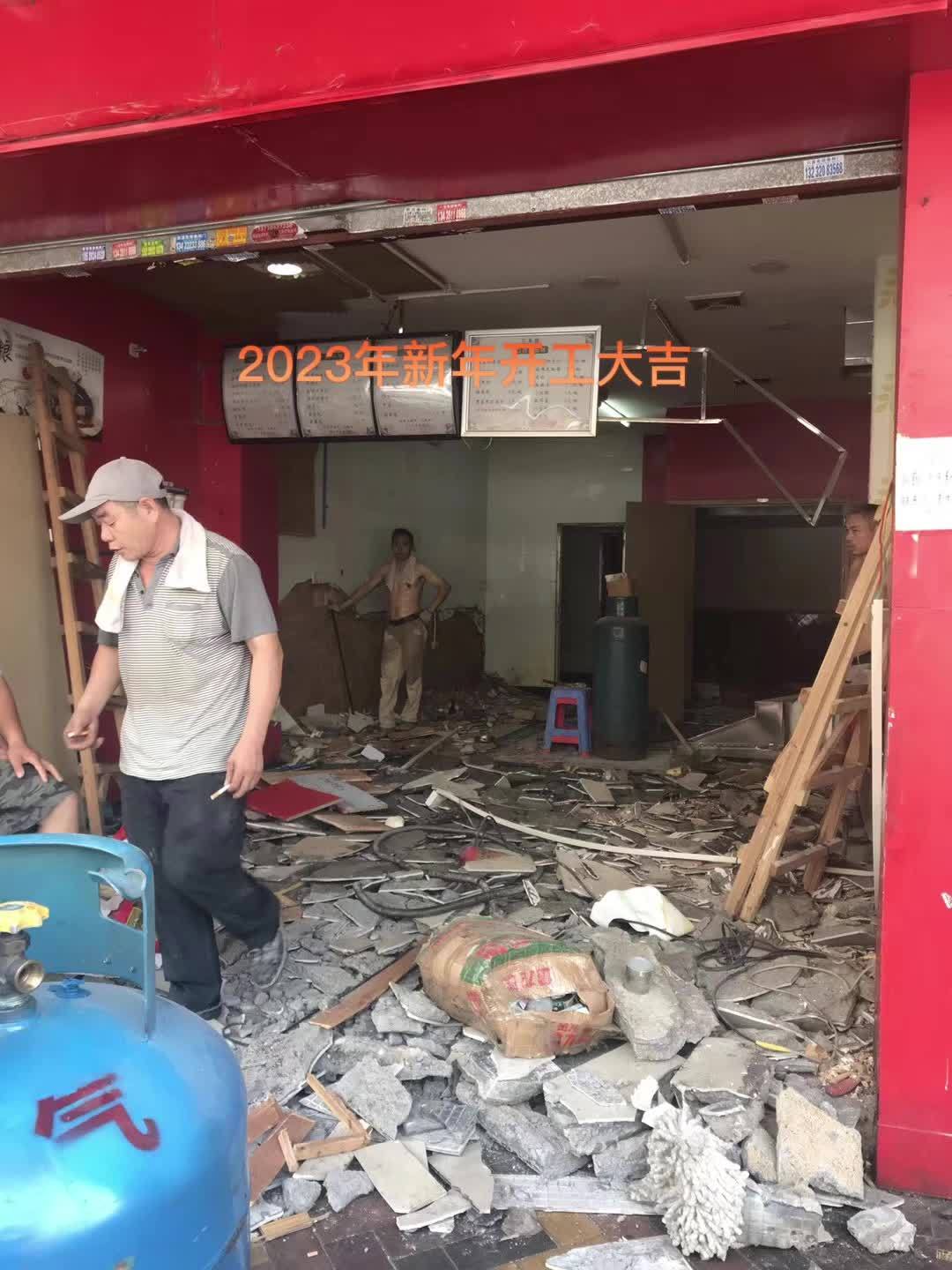 2023年第一个快餐煲仔饭店开工大吉!广州煲仔饭店装修设计 广州早餐店装修 广州快餐店装修