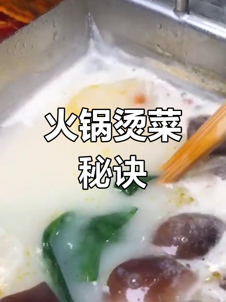 火锅烫菜有诀窍,掌握时机更美味!