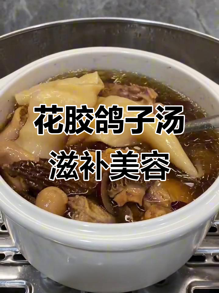 熬夜后补气养颜,花胶鸽子汤让你焕发活力