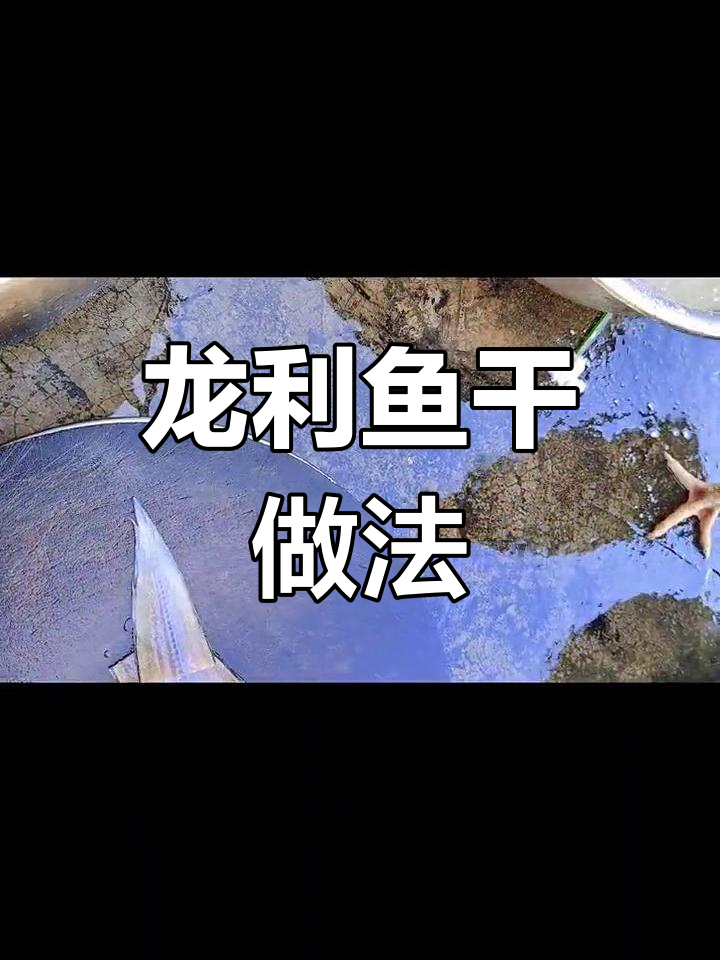 湛江特产龙利鱼干的制作方法