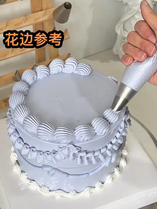 人气蛋糕推荐 生日蛋糕裱花教程 蛋糕学习 蛋糕装饰摆件 花边蛋糕