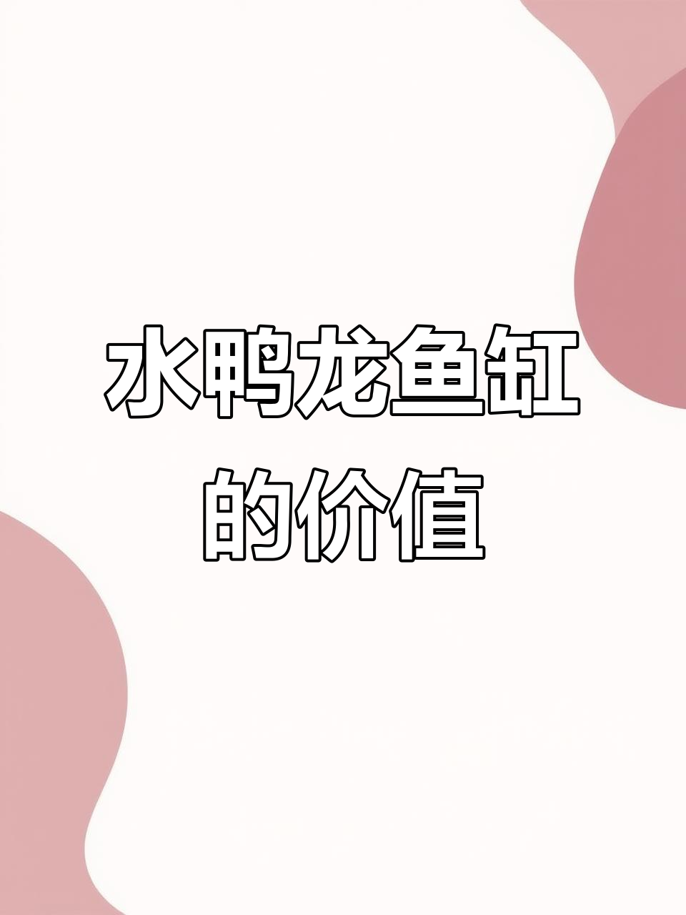 水鸦鱼缸的艺术与价值:一万八千元背后的故事