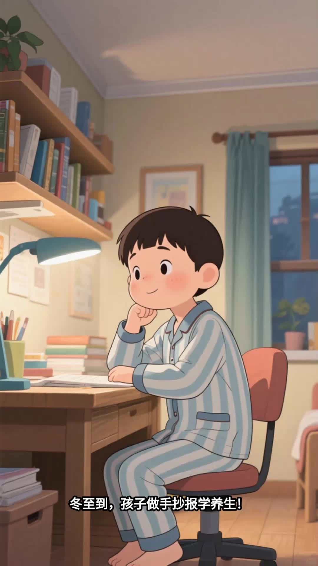 儿童冬至做养生手抄报，认知健康养习惯