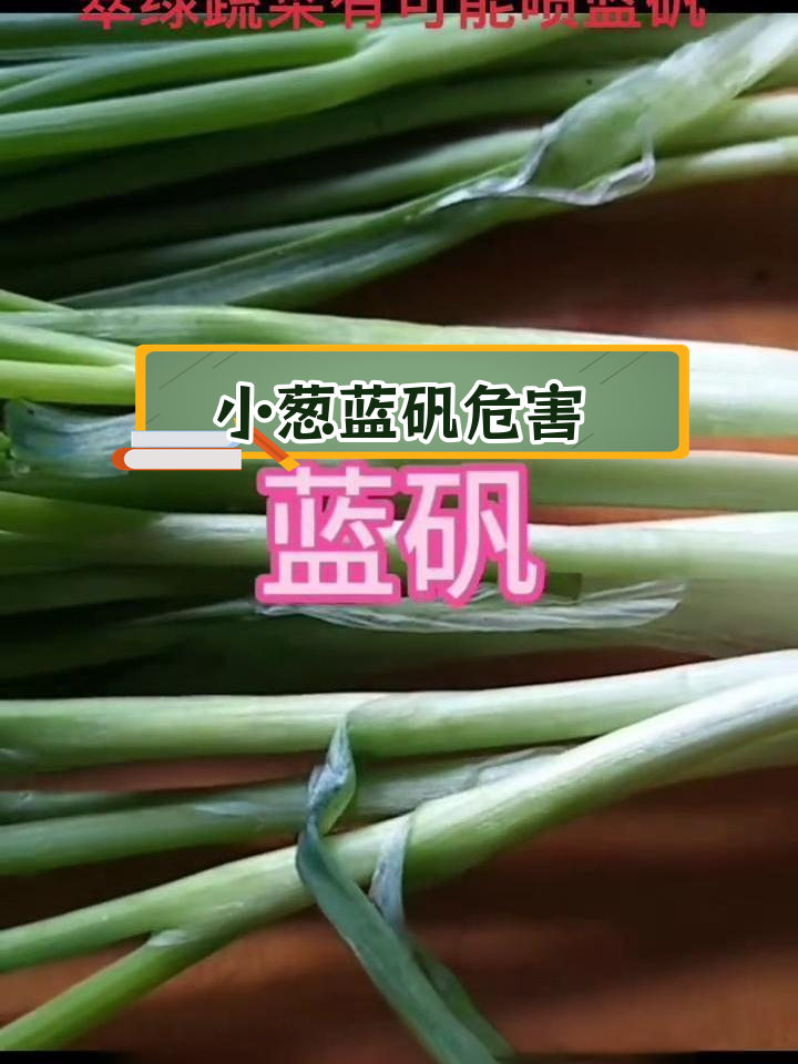 蔬菜上的蓝色粉末是什么?