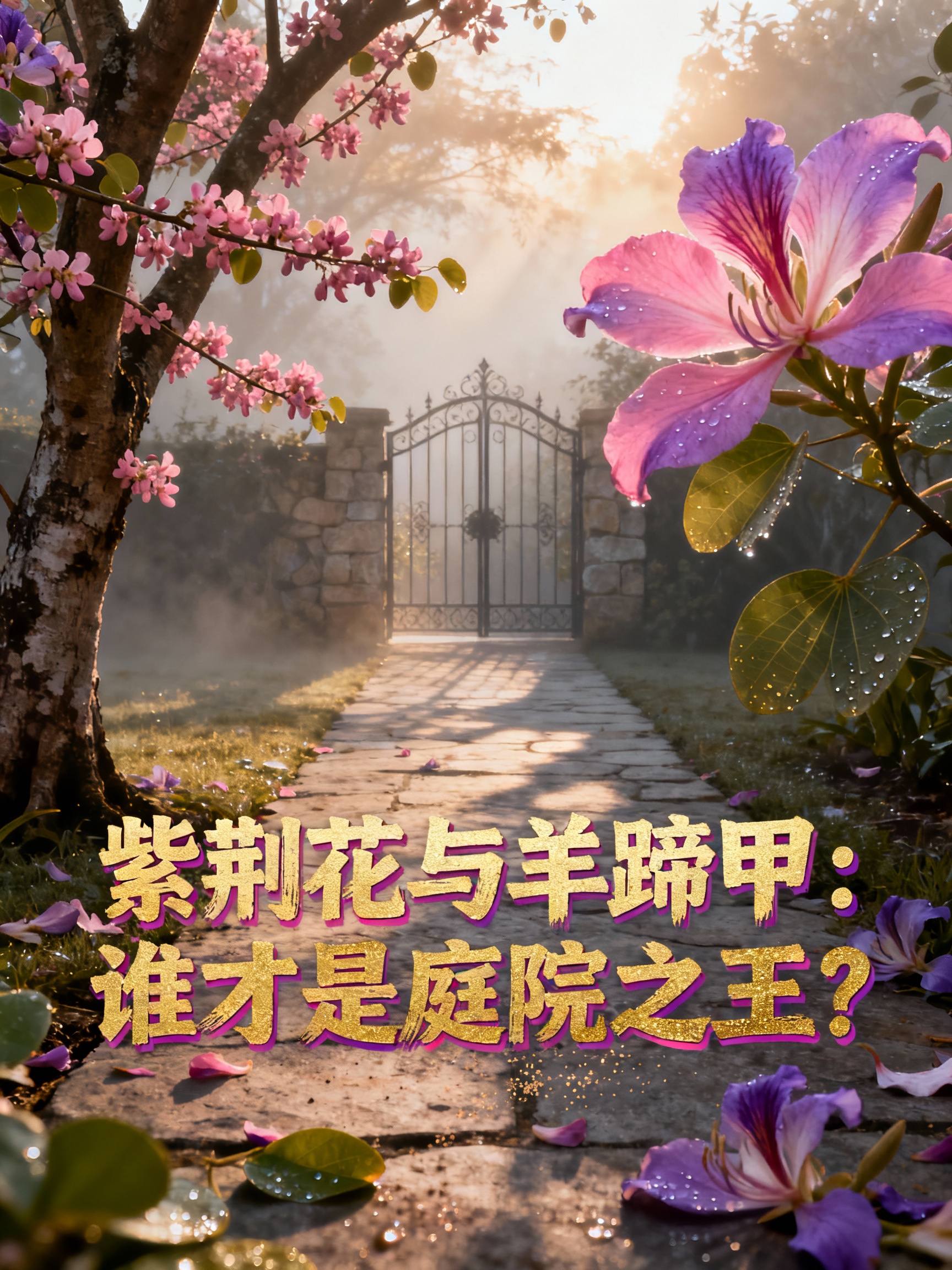 紫荆花与羊蹄甲：谁才是庭院之王？