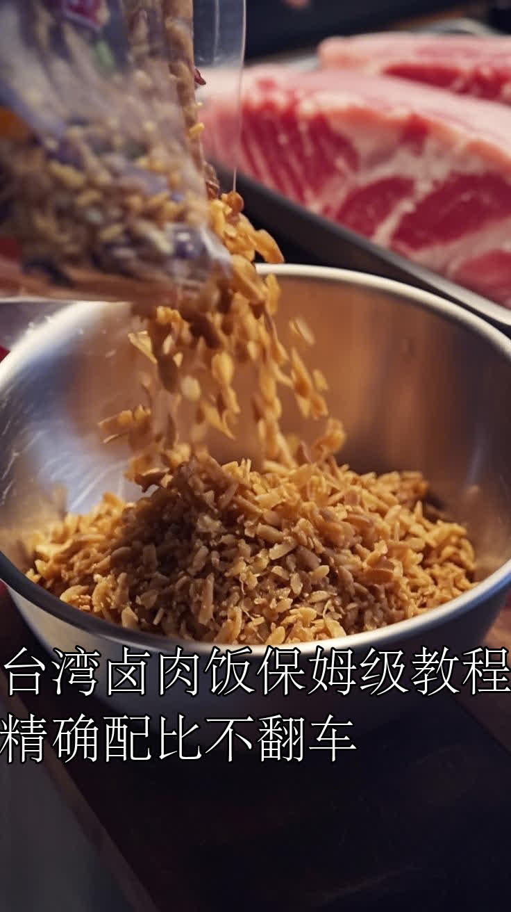 台湾卤肉饭保姆级教程，精确配比不翻车
