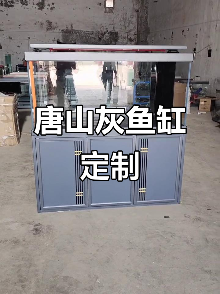 河北唐山定制灰色鱼缸，超白玻璃打造完美透度
